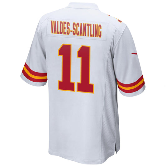 KC.Chiefs #11 Marquez Valdes-Scantling Player White Home Game Football Jerseys