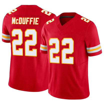 KC.Chiefs #22 Trent McDuffie Player Red Vapor F.U.S.E. Limited Stitched Football Jerseys