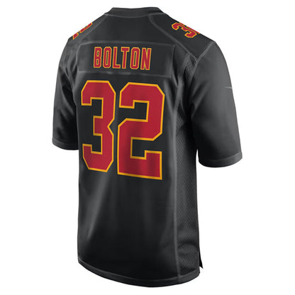 KC.Chiefs #32 Nick Bolton Player Black Fashion Game Football Jerseys