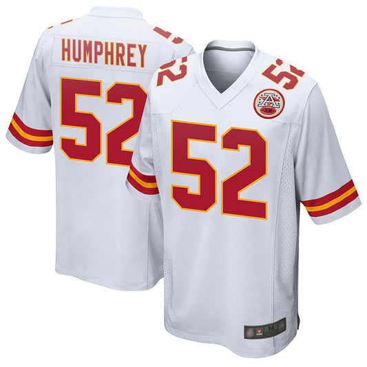 KC.Chiefs #52 Creed Humphrey Player White Home Game Football Jerseys
