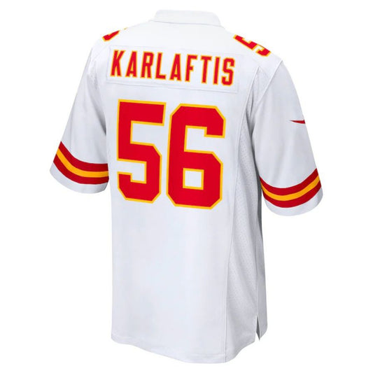 KC.Chiefs #56 George Karlaftis Player White Home Game Football Jerseys