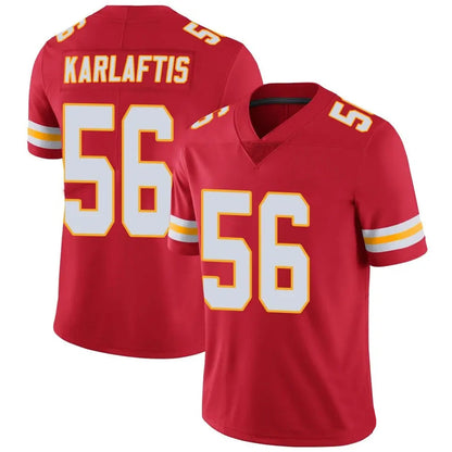 KC.Chiefs #56 George Karlaftis Player Red Vapor Limited Game Football Jerseys