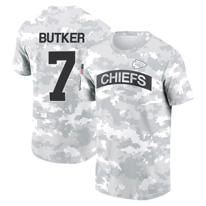 KC.Chiefs #7 Harrison Butker Player Salute to Service Hoodies & T-Shirts Football Jerseys