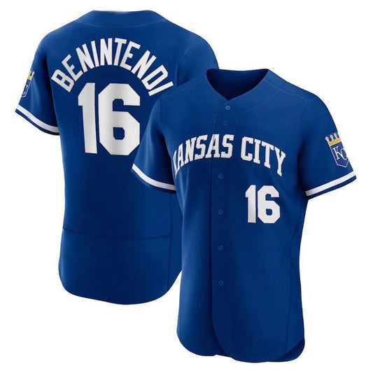 KC.Royals #16 Andrew Benintendi Player Royal Elite Baseball Jerseys