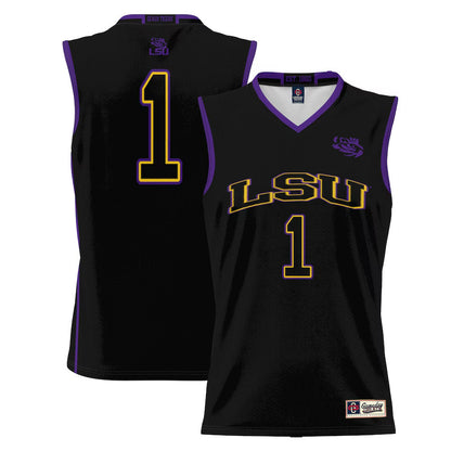 L.Tigers #1 Player Black Lightweight Game Basketball Jerseys