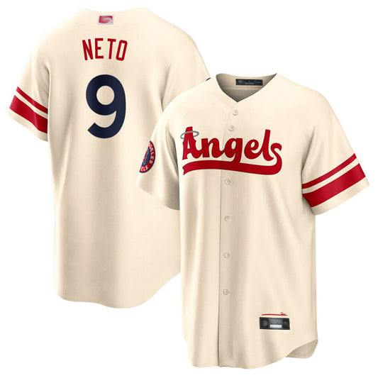 LA.Angels #9 Zach Neto Player Cream City Connect Home Replica Baseball Jerseys