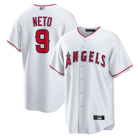 LA.Angels #9 Zach Neto Player White Home Replica Baseball Jerseys
