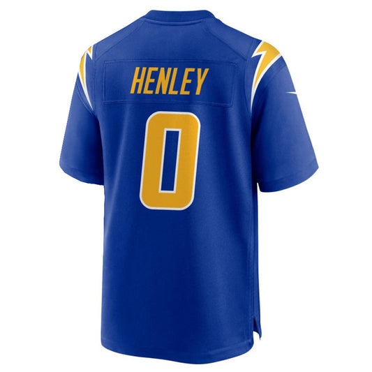 LA.Chargers #0 Daiyan Henley Player Royal Home Game Football Jerseys