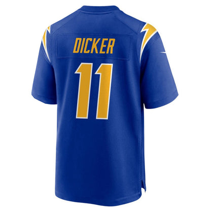 LA.Chargers #11 Cameron Dicker Player Royal Home Game Football Jerseys