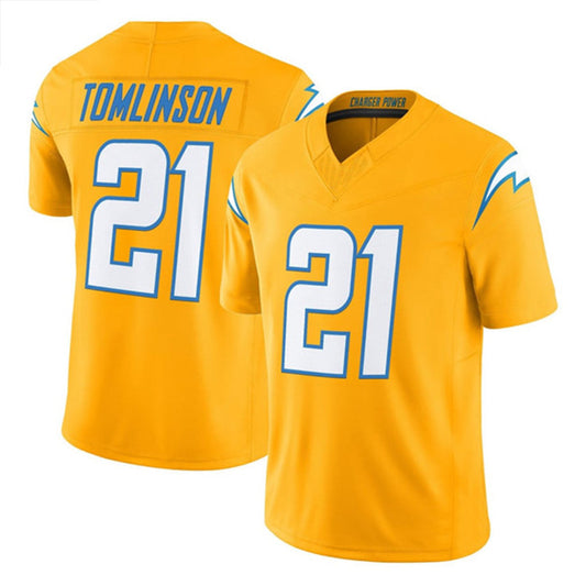 LA.Chargers #21 LaDainian Tomlinson Player Gold F.U.S.E. Vapor Limited Football Jerseys