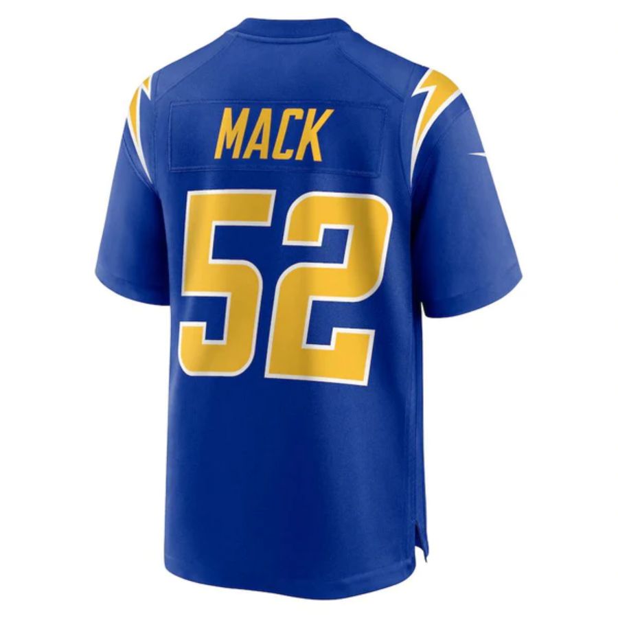 #52 Khalil Mack Player LA.Chargers Royal Game Stitched Football Jerseys