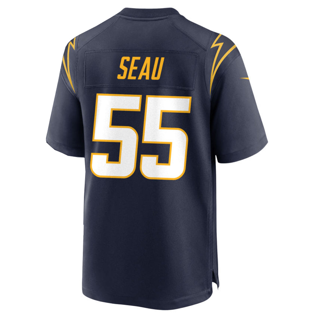 LA.Chargers #55 Junior Seau Player Alternate Navy Game Football Jerseys