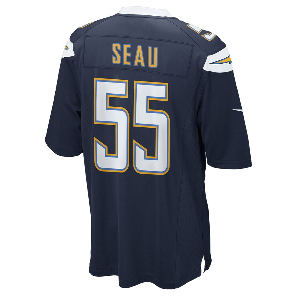 LA.Chargers #55 Junior Seau Player Navy Game Football Jerseys