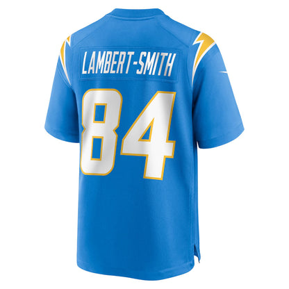 LA.Chargers #84 KeAndre Lambert-Smith Player Powder Blue Home Game Football Jerseys