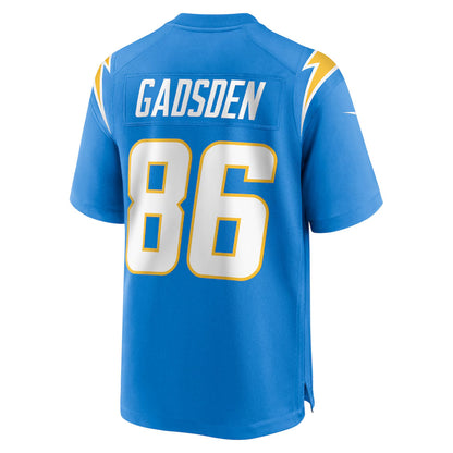 LA.Chargers #86 Oronde Gadsden Player Powder Blue Home Game Football Jerseys
