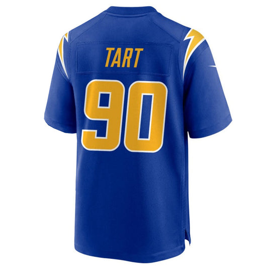 LA.Chargers #90 Teair Tart Player Royal Home Game Football Jerseys