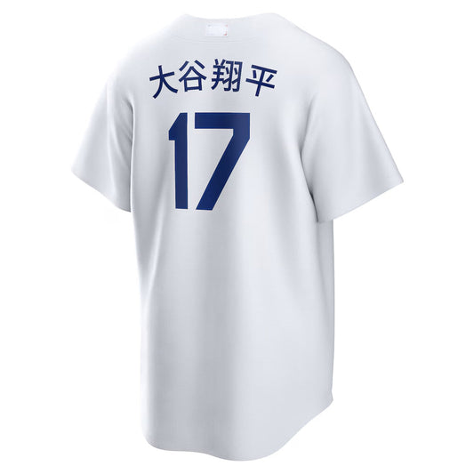 LA.Dodgers #17 Shohei Ohtani Player White Home Game Baseball Jerseys
