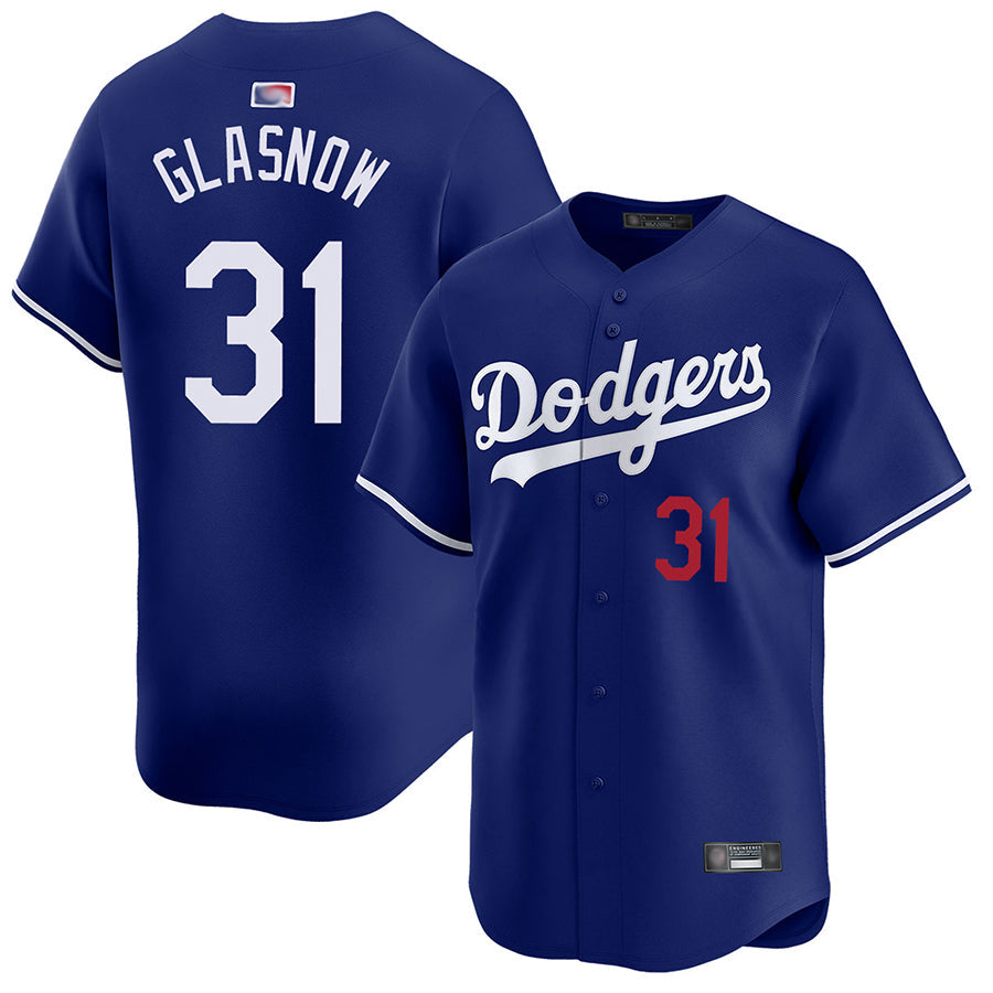 LA.Dodgers #31 Tyler Glasnow Player Royal Home Limited Baseball Jerseys