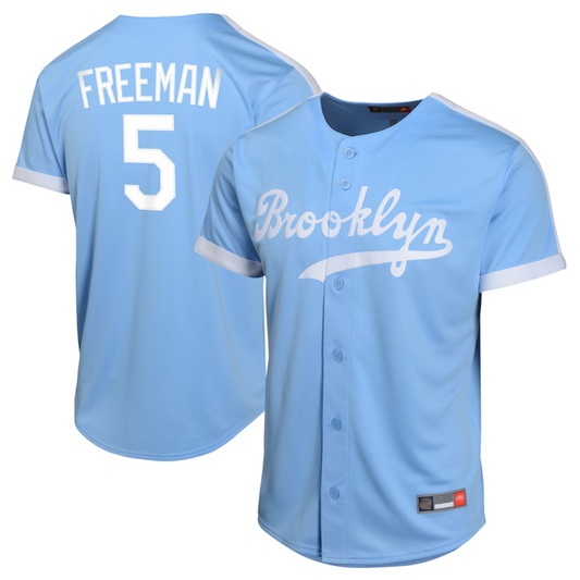 LA.Dodgers #5 Freddie Freeman Player Royal Limited Cooperstown Collection Baseball Jerseys