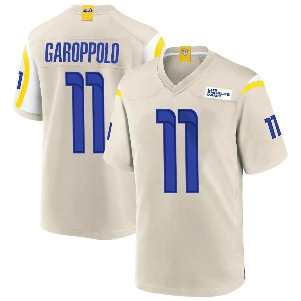 LA.Rams #11 Jimmy Garoppolo Player Bone Game Football Jerseys