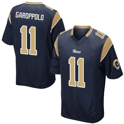 LA.Rams #11 Jimmy Garoppolo Player Navy Home Game Football Jerseys