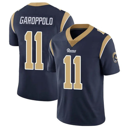LA.Rams #11 Jimmy Garoppolo Player Navy Vapor Limited Football Jerseys