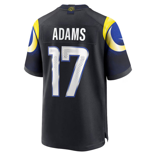 LA.Rams #17 Davante Adams Player Midnight Blue Rivalries Collection Game Football Jerseys
