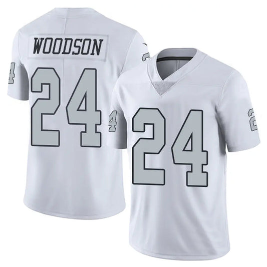 LV.Raiders #24 Charles Woodson Player White Alternate Vapor Limited Football Jerseys