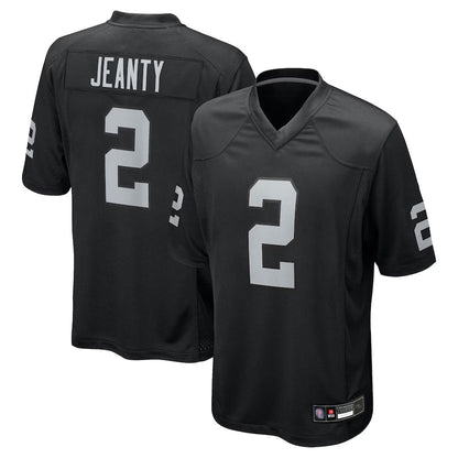 LV.Raiders #2 Ashton Jeanty Player Black Game Football Jerseys