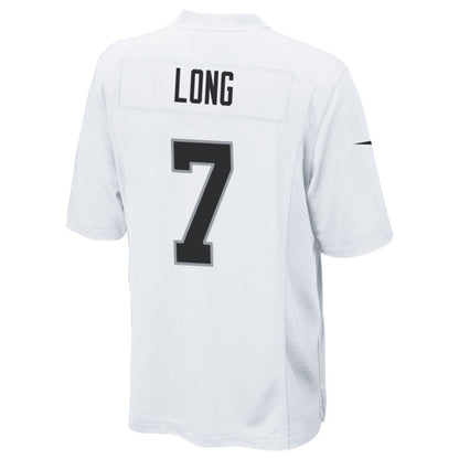 LV.Raiders #7 Geno Smith Player White Home Game Football Jerseys