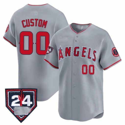 Custom LA.Angels Spring Training Patch Vapor Premier Limited Baseball Jerseys
