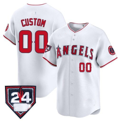 Custom LA.Angels Spring Training Patch Vapor Premier Limited Baseball Jerseys