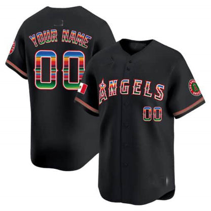 Custom LA.Angels Mexico Vapor Premier Limited Stitched Baseball Jerseys