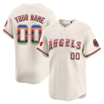 Custom LA.Angels Mexico Vapor Premier Limited Stitched Baseball Jerseys