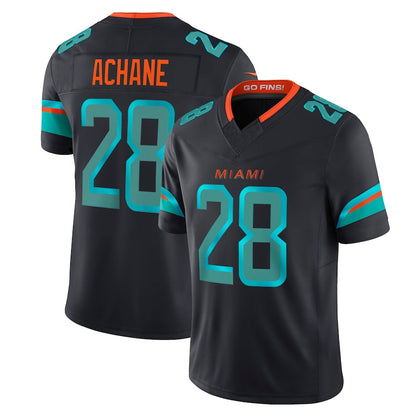 M.Dolphins #28 De?¡¥Von Achane Player Blue Rivalries Collection Vapor Limited Football Jerseys
