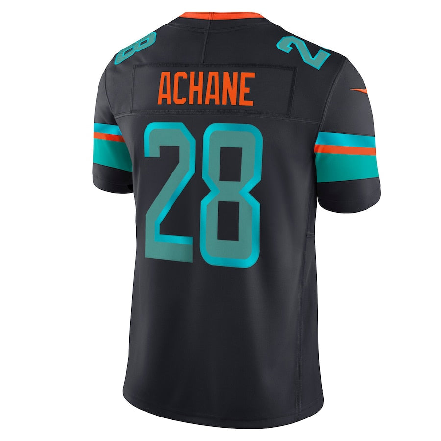 M.Dolphins #28 De?¡¥Von Achane Player Blue Rivalries Collection Vapor Limited Football Jerseys