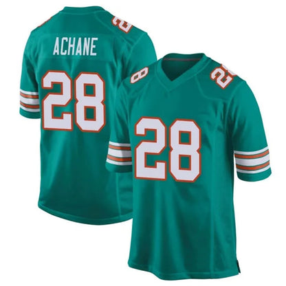 M.Dolphins #28 De?¡¥Von Achane Player Green Alternate Game Football Jerseys