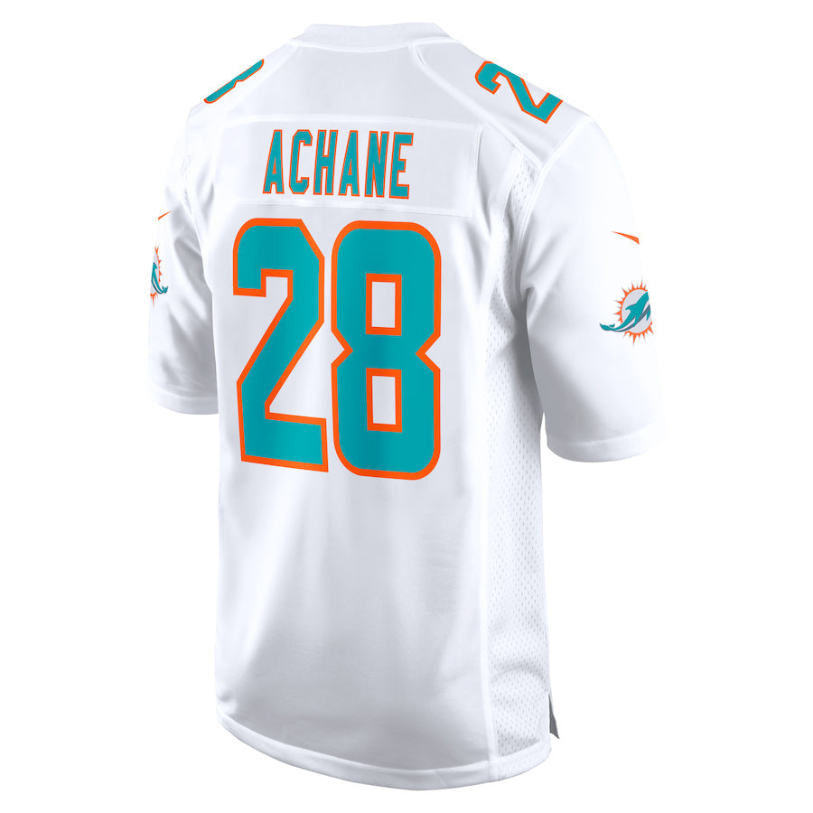 M.Dolphins #28 De?¡¥Von Achane Player White Home Game Football Jerseys