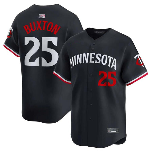 M.Twins #25 Byron Buxton Player Black Home Limited Baseball Jerseys