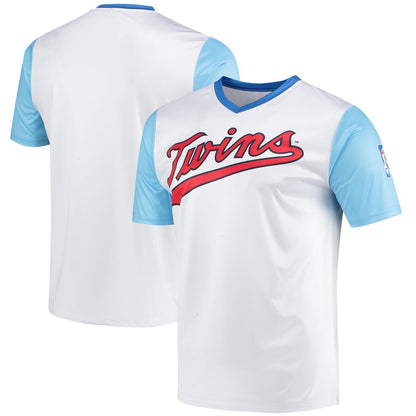 M.Twins Blank Player Stitches White Cooperstown Collection Baseball Jerseys