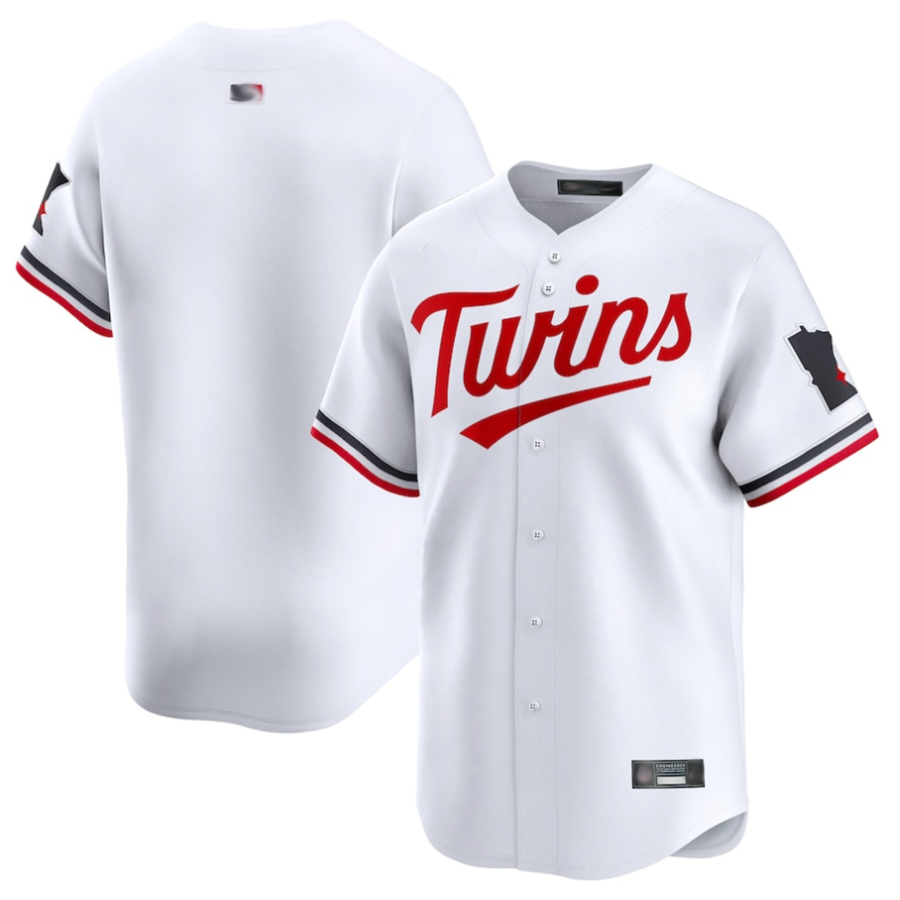 M.Twins Blank White Home Limited Player Baseball Jerseys