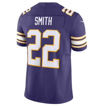 #22 Harrison Smith Player MN.Vikings Player Purple Classic Vapor F.U.S.E. Limited Football Jerseys