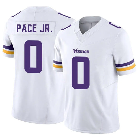 MN.Vikings #0 Ivan Pace Jr Player White Vapor F.U.S.E. Limited Football Jerseys