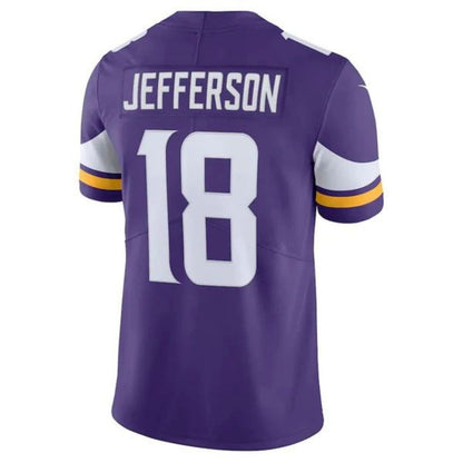 #18 Justin Jefferson Player MN.Vikings Purple Vapor Limited Stitched Football Jerseys