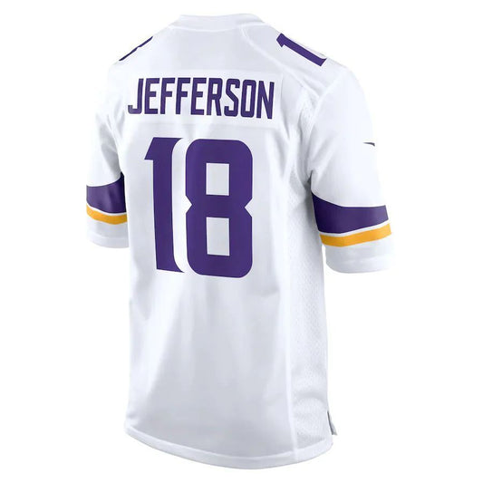 MN.Vikings #18 Justin Jefferson Player White Game Football Jerseys