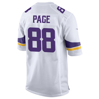 MN.Vikings #88 Alan Page Player White Home Game Football Jerseys