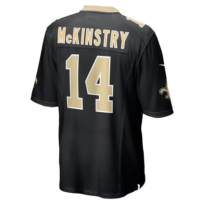 NO.Saints #14 Ga'Quincy McKinstry Player Black Home Game Football Jerseys