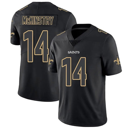 NO.Saints #14 Ga'Quincy McKinstry Player Limited Black Impact Football Jerseys