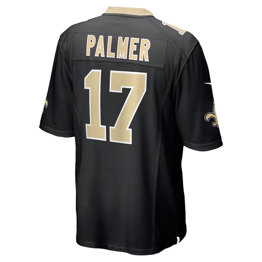 NO.Saints #17 Trey Palmer Player Black Home Game Football Jerseys