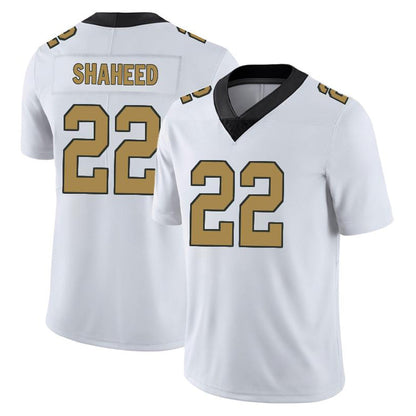 NO.Saints #22 Rashid Shaheed Player Limited White Game Football Jerseys